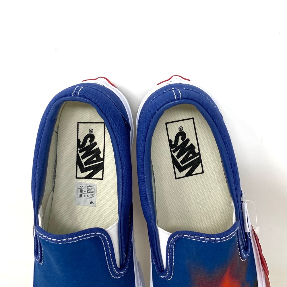 VANS CLASSIC SLIP-ON Big Reveal Navy Women’s Shoes Sneakers Canvas VN000XG81P4 - Picture 9 of 11